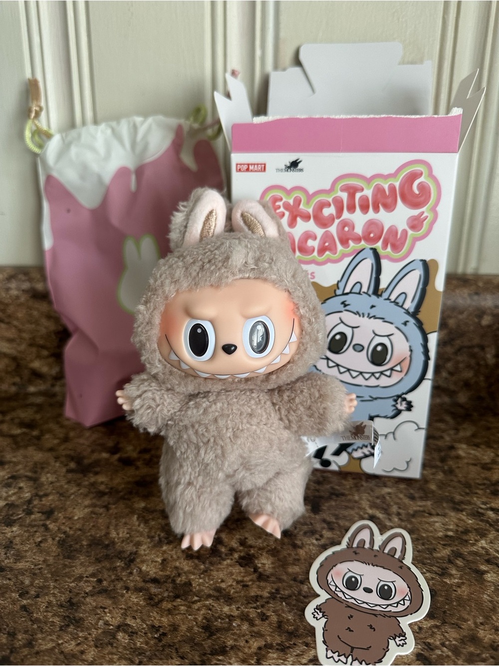 Exciting Macaron Labubu Plush Pendant